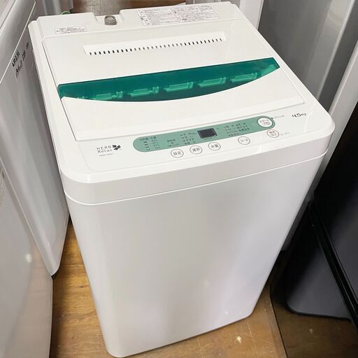 ☆格安☆単身者用 洗濯機(4.5K) ヤマダ YWM-T45A1 2015年製 中古品 セット割対象商品 軽トラ無料貸し15