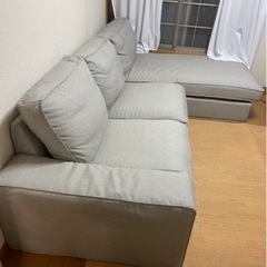 IKEA ソファ　引取限定　【謝礼2,000円】解体搬出出来る方のみ