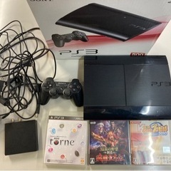 PS3本体500GB + ソフト2本 + トルネ すぐゲーム始め...