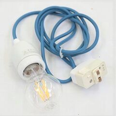 【値下げ】LineMe照明ケーブル（電球付き）　コード　ブルー　...