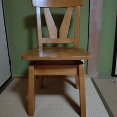 決まりました　木製　回転椅子