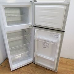 配達設置無料！ ホワイトカラー 120L 冷蔵庫 上冷凍タイプ JL15