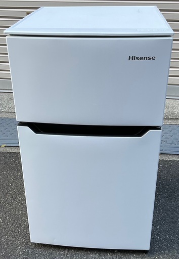 【RKGRE-816】特価！ハイセンス/Hisense/93L 冷凍冷蔵庫/HR-B95A/中古品/2018年製/当社より近隣無料配達！