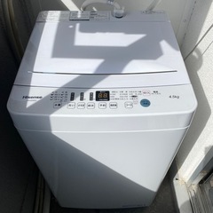 【ネット決済】Hisense洗濯機　4.5㎏　2021年製