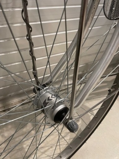 【売約済み！】26インチ　自転車　銀チャリ