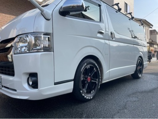 ハイエース D.O.S SJ-T6 17インチ ホイール ナスカー タイヤ　4本