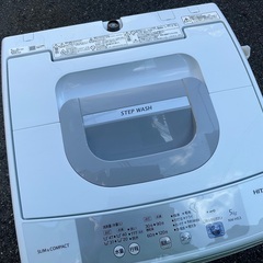 【RKGSE-681】特価！日立/5kg/全自動洗濯機/NW-H53/中古/2019年製/当社より近隣地域無料配達