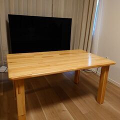 木製ダイニングテーブル　ソファテーブル