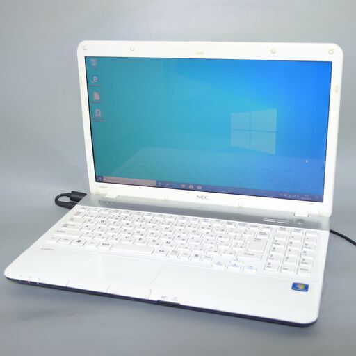 大容量HDD-640GB Wi-Fi有 ホワイト ノートパソコン 15.6型 NEC PC-LS150FS6W 中古良品 Pentium 4GB DVDマルチ 無線 Windows10 Office