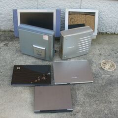 ノートPC ３台＋デスクトップPC 2台（モニター付き）　全てジャンク