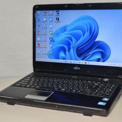 中古良品ノートパソコン 最新Windows11+office 富士通 AH550/5A i5 