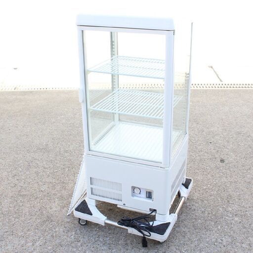 T426) サンデン冷蔵ショーケース AG-70XE 69L 4段 3枚取外し可 500ml40本 350ml100本 250ml126本 参考14万 厨房 店舗 直取/自社配送限定