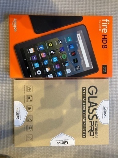 新品未使用　Amazon fireHD8 32GB（第10世代） 2020 保護ガラス付