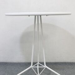 フランフラン ラウンドテーブル ホワイト 幅70cm センターテーブル 