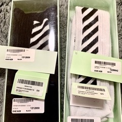 OFF WHITE diagonal ソックス 2色セット