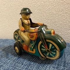 マスダヤ ゼンマイブリキROUND MOTOR-CYCLECABLE RIDER