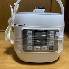 【ネット決済・配送可】新品電気圧力鍋 2.5L YAMAZEN ...