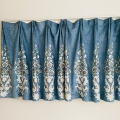 花柄刺繍カーテン