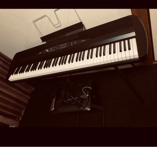 電子ピアノ korg SP280 黒 88鍵