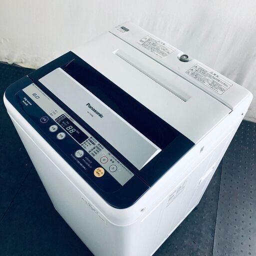 パナソニック Panasonic 洗濯機 一人暮らし 中古 2013年製 全自動洗濯機 6.0kg ネイビー 送風 乾燥機能付き NA-F60B6  【リユース品：状態A】【送料無料】【設置費用無料】 (No.sd24133)