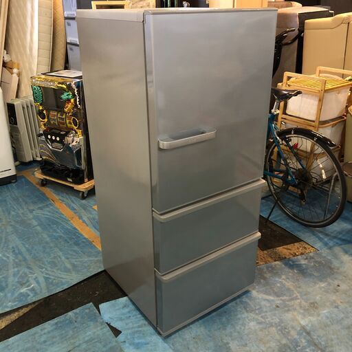 /　【高年式】2019年製　AQUA　3ドアノンフロン冷凍冷蔵庫　272L　60cm幅　AQR-27H　シルバー