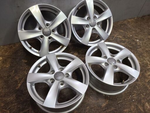 TAS JAPAN 社外ホイール 15インチ 4本 6J5HPCD112+47 audi純正センターキャップ audi/A3等　(VHI205) クレジットカード QRコード決済可能 TAS JAPAN 社外ホイール 15インチ 4本 6J5HPCD112+47 audi純正センター