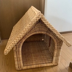 室内用　ペット　ハウス　犬小屋　籐　お値下げしました❗️