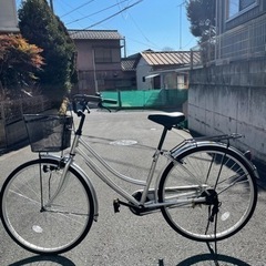 【ネット決済】新品同様　26インチ自転車　軽快車　ママチャリ