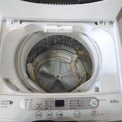洗濯機 6.0Kg 2014年製 ヤマダ電機 YWM-T60A1 全自動 SHARP 風乾燥 