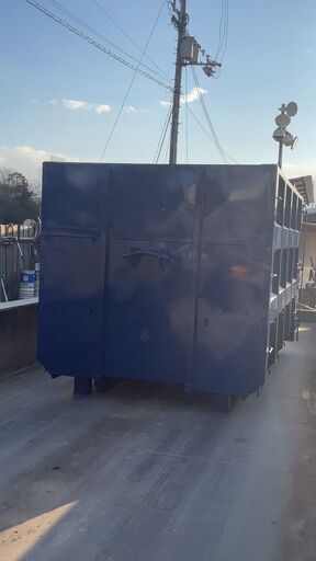 ☆美品☆アームロール用 コンテナ箱 4t 一枚扉 板厚床4.5mm 水抜き2