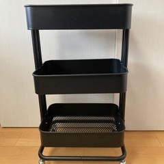 IKEA キッチンワゴン　ブラック