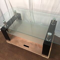 リビングテーブル/センターテーブル　厚強化ガラス　