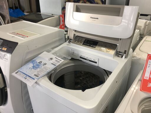洗濯機の分解クリーニング行っています！配送設置込み！パナソニック8.0K洗濯機　DDモーター　2015年製　分解クリーニング済み！！