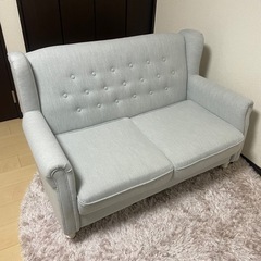 【ネット決済】2人掛けソファー🛋　グレー　幅129cm mode...