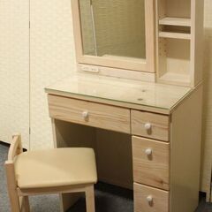 ドレッサー 完成品 天然木 無垢 おしゃれ ドレッサーテーブル 
