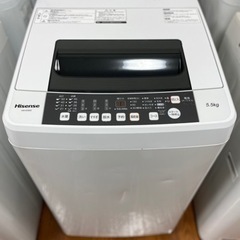 送料・設置込み　洗濯機　5.5kg Hisense 2018年