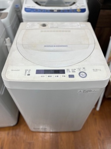 送料・設置込み　洗濯機　5.5kg SHARP 2016年製