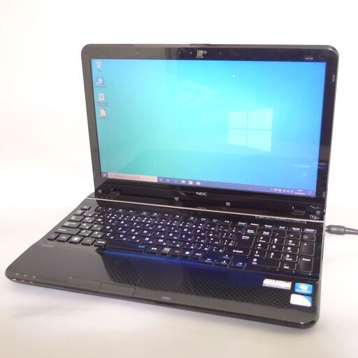 大容量HDD-750G Wi-Fi有 ノートパソコン 15.6型 NEC PC-LS150HS6B 中古美品 Pentium 4GB DVDマルチ 無線 webカメラ Windows10 Office