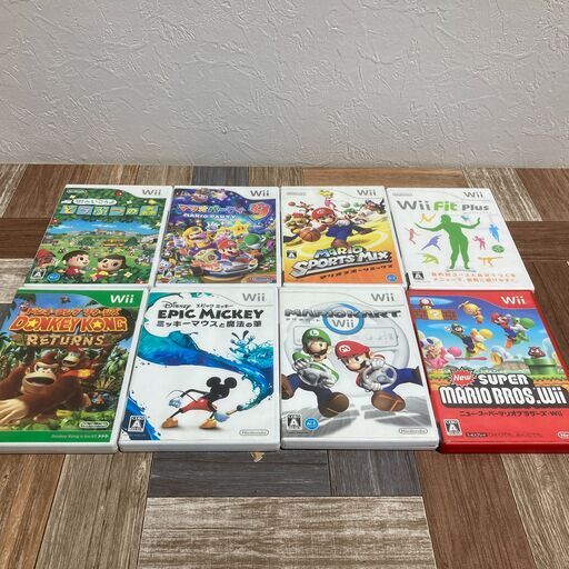 ニンテンドー Wii ゲーム機本体 Wii fit ハンドル ソフト 9本 まとめて