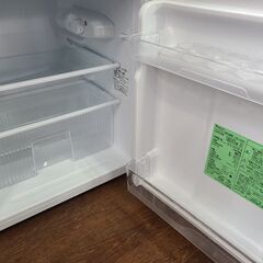 【リサイクルショップどりーむ天保山店】●40●　ヤマダ電機　２ドア冷蔵庫　YRZ-C09B1　2019年製　1人暮らしに最適♪ 容量９０L　ホワイトカラー　パッキン汚れ有　
