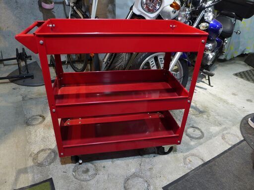 BIG RED スペシャルワゴン　TC302　定価17,400円　本格品　耐荷重135㎏　タイヤストッパー付き