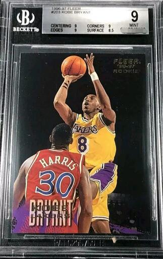 トレーディングカード K. BRYANT 96 FLEER #203 BGS 9