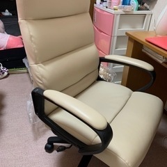 【ネット決済】パソコン椅子　革製　