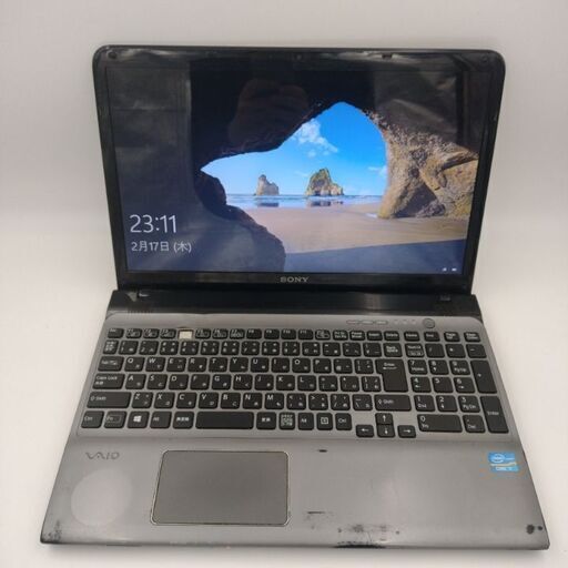 【訳あり】SONY ハイスペック4コア8スレッドモデル　第3世代Core i7搭載 メモリ8G HDD250G　Bluetooth 15.6インチ テンキー HDMI Wifi対応 webカメラ　#1424C9B