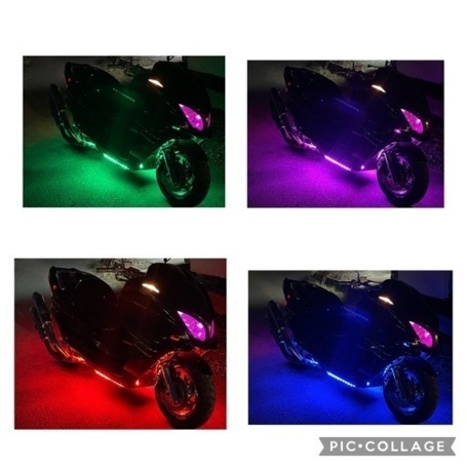 【YAMAHA マジェスティ】★1番人気★ホワイトフルカスタム LEDレインボー YAMAHA・マジェスティC・LEDレインボー・フルカスタム・全国陸送可能〜