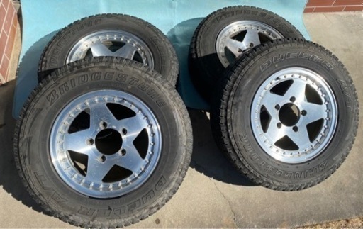 ブリヂストンDUELER A/T 195/80R15 & Wedsホイール 4本