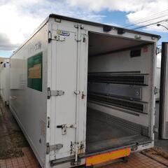 【香取市山之辺】No.M-48 3枚扉 保冷コンテナ 長さ約585cm×幅229cm×高さ245cmくらい 鍵交換可 香取市山之辺】No.M-48 3枚扉 保冷コンテナ 長さ約585cm×