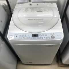 J834 SHARP シャープ 7kg洗濯機 ES-T709 2017年製　6ヶ月保証付き！ J834 SHARP シャープ 7kg洗濯機 ES-T709 2017年製 6ヶ月保証付き！