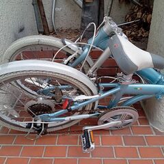 FIAT】折りたたみ自転車 20インチ 軽量アルミ製 7段変速 泥よけ付 カラー