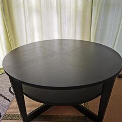 購入者決定済み イケア テーブル VEJMON 丸型 黒